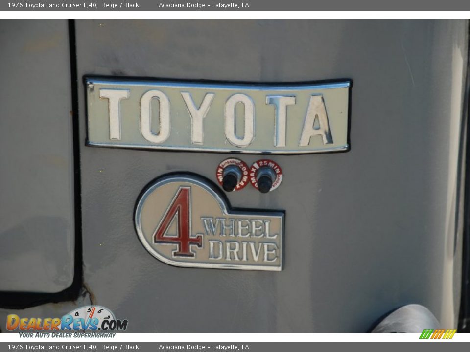 1976 Toyota Land Cruiser FJ40 Logo Photo #28