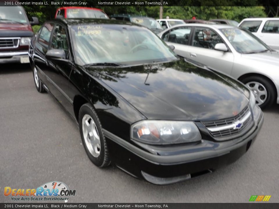 2001 Chevrolet Impala LS Black / Medium Gray Photo #1