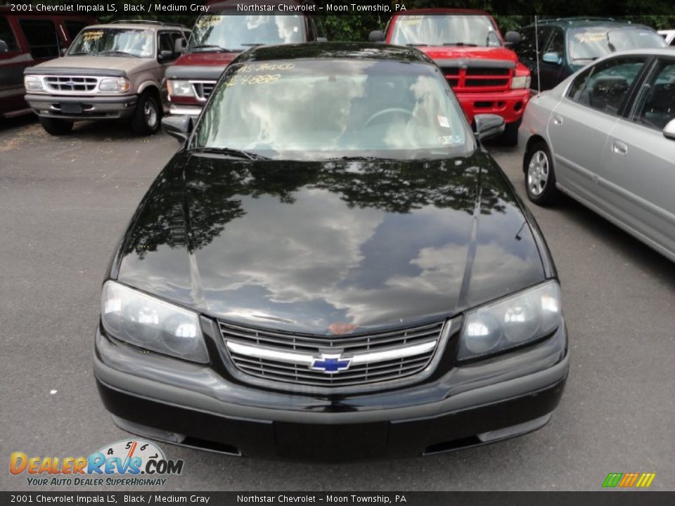 2001 Chevrolet Impala LS Black / Medium Gray Photo #2