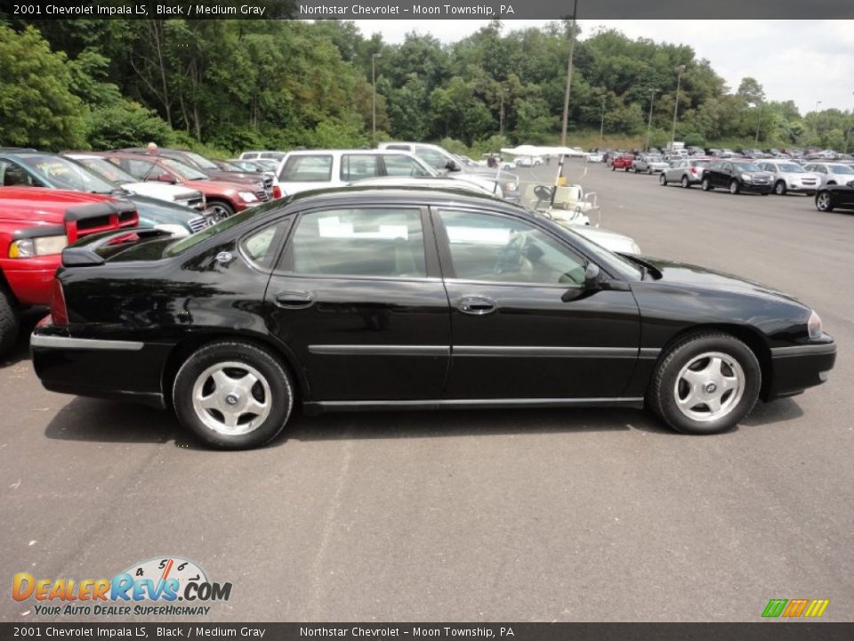 2001 Chevrolet Impala LS Black / Medium Gray Photo #5