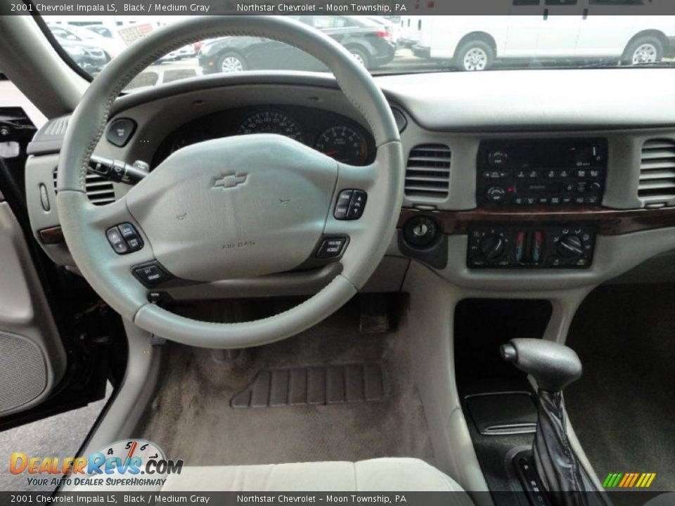 2001 Chevrolet Impala LS Black / Medium Gray Photo #8