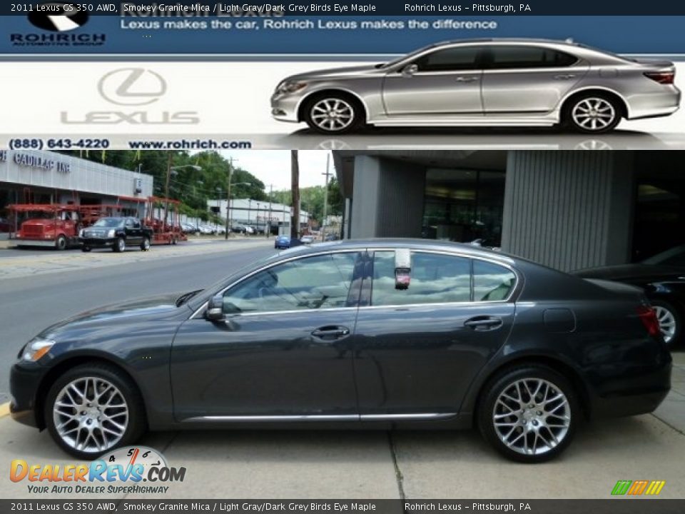 2011 Lexus GS 350 AWD Smokey Granite Mica / Light Gray/Dark Grey Birds Eye Maple Photo #1
