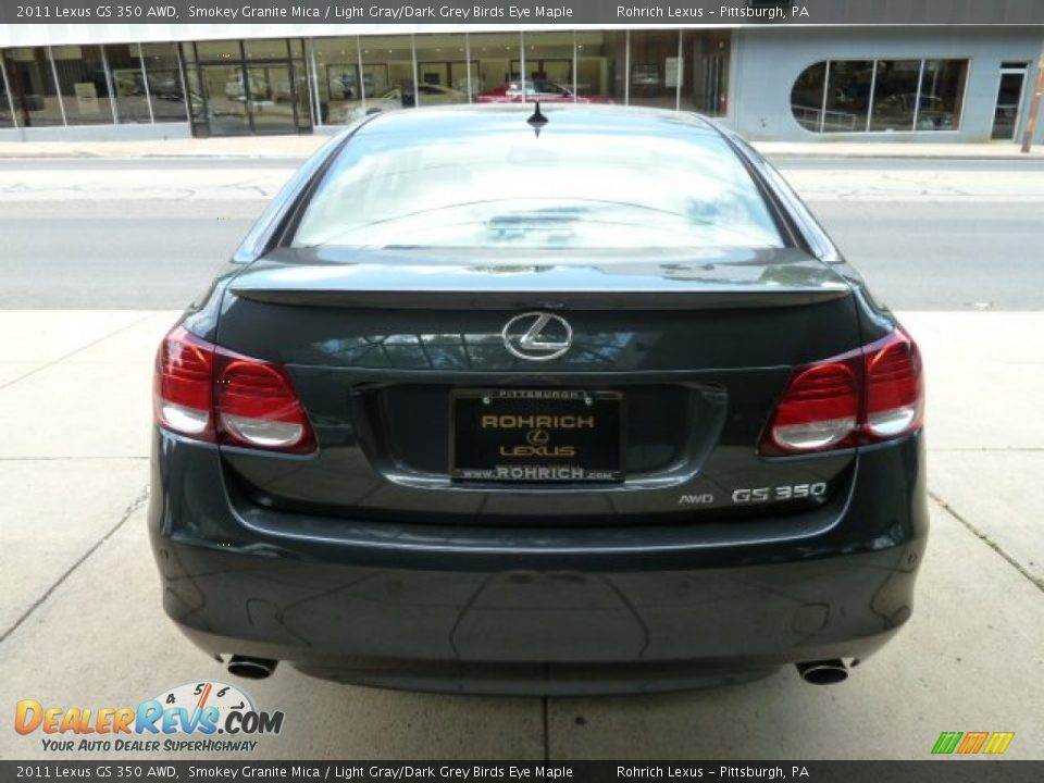2011 Lexus GS 350 AWD Smokey Granite Mica / Light Gray/Dark Grey Birds Eye Maple Photo #3