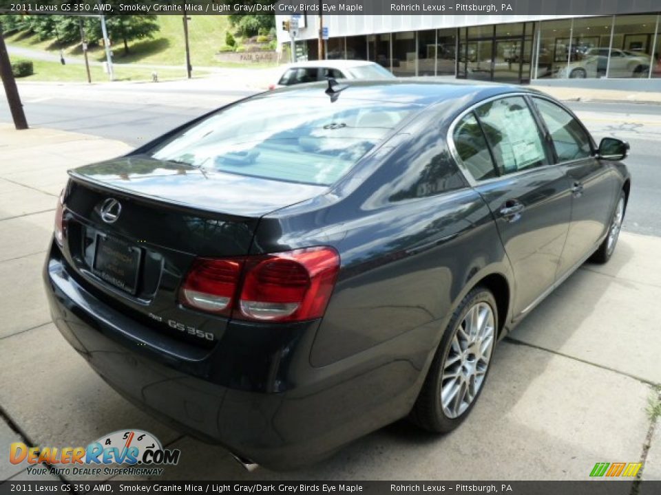 2011 Lexus GS 350 AWD Smokey Granite Mica / Light Gray/Dark Grey Birds Eye Maple Photo #4