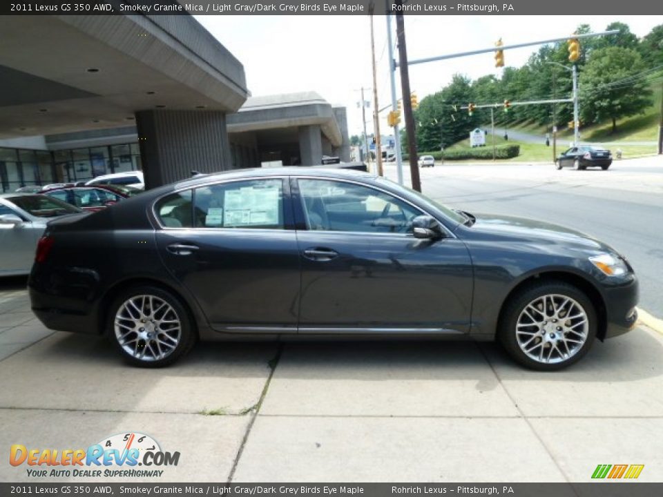 2011 Lexus GS 350 AWD Smokey Granite Mica / Light Gray/Dark Grey Birds Eye Maple Photo #5