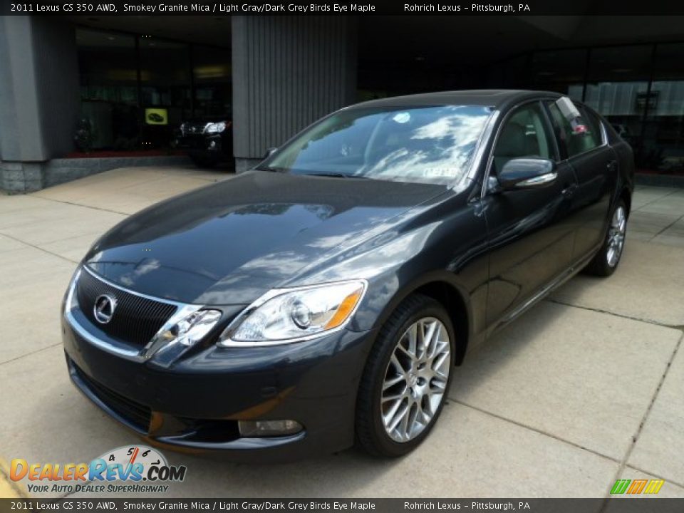 2011 Lexus GS 350 AWD Smokey Granite Mica / Light Gray/Dark Grey Birds Eye Maple Photo #8
