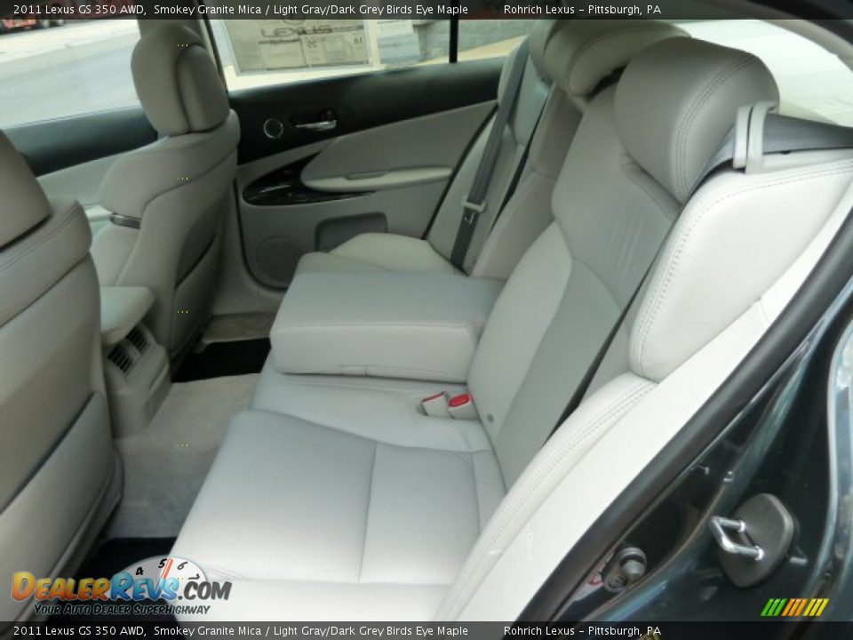 Light Gray/Dark Grey Birds Eye Maple Interior - 2011 Lexus GS 350 AWD Photo #11