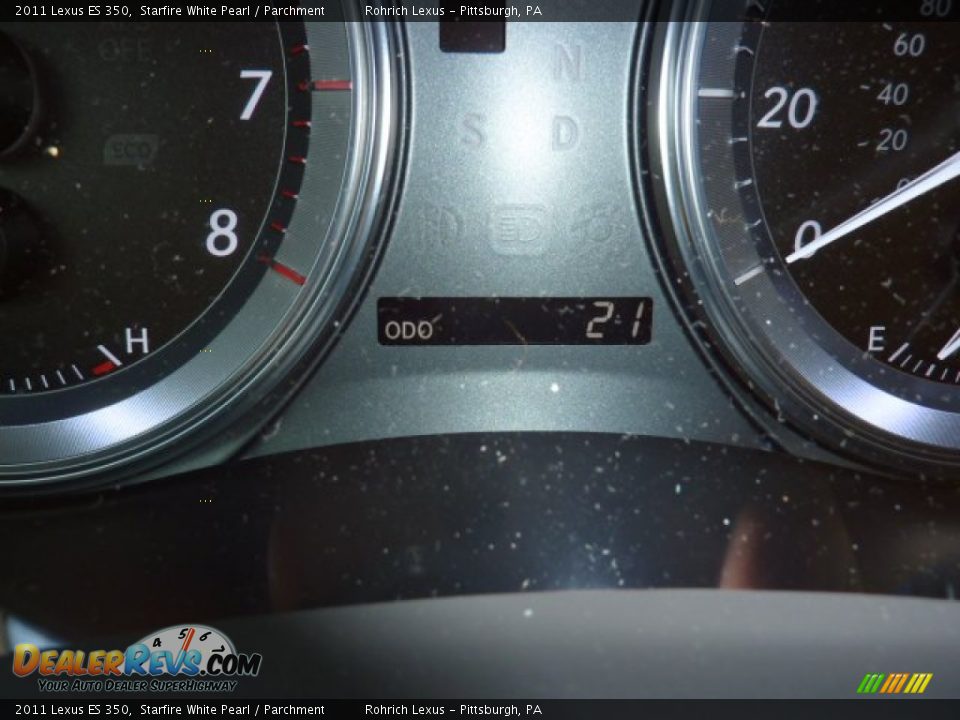 2011 Lexus ES 350 Starfire White Pearl / Parchment Photo #20