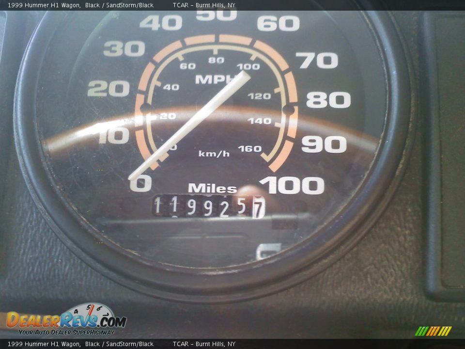 1999 Hummer H1 Wagon Black / SandStorm/Black Photo #10