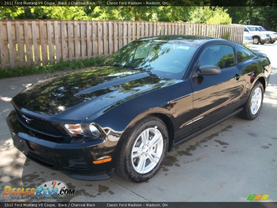 2012 Ford Mustang V6 Coupe Black / Charcoal Black Photo #1