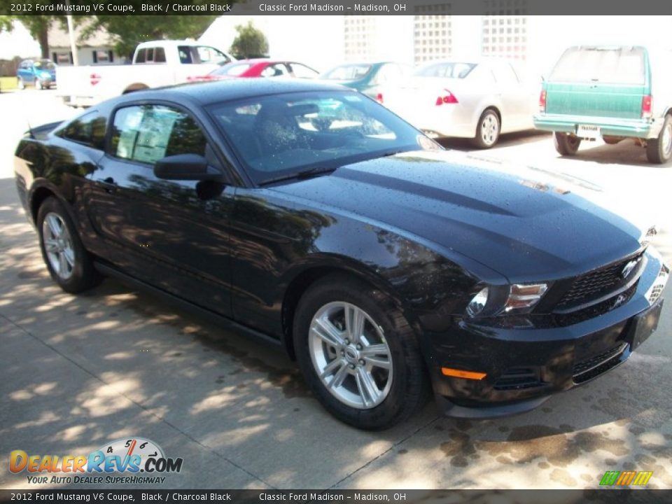 2012 Ford Mustang V6 Coupe Black / Charcoal Black Photo #3