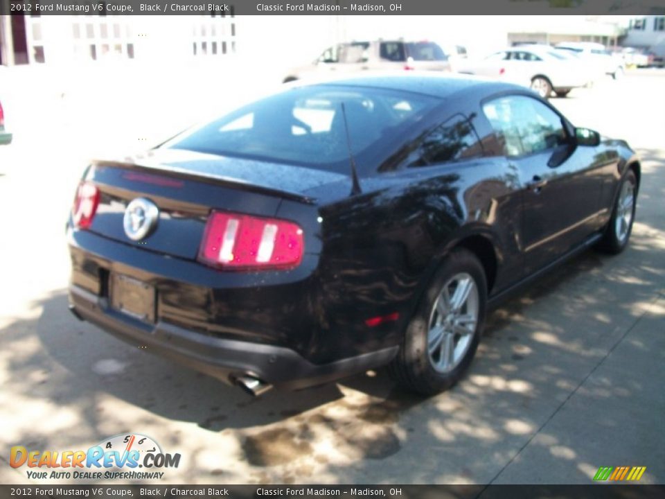 2012 Ford Mustang V6 Coupe Black / Charcoal Black Photo #5