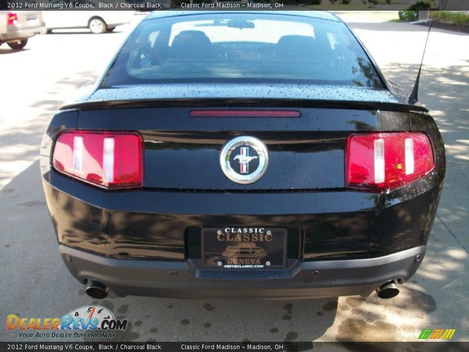 2012 Ford Mustang V6 Coupe Black / Charcoal Black Photo #6