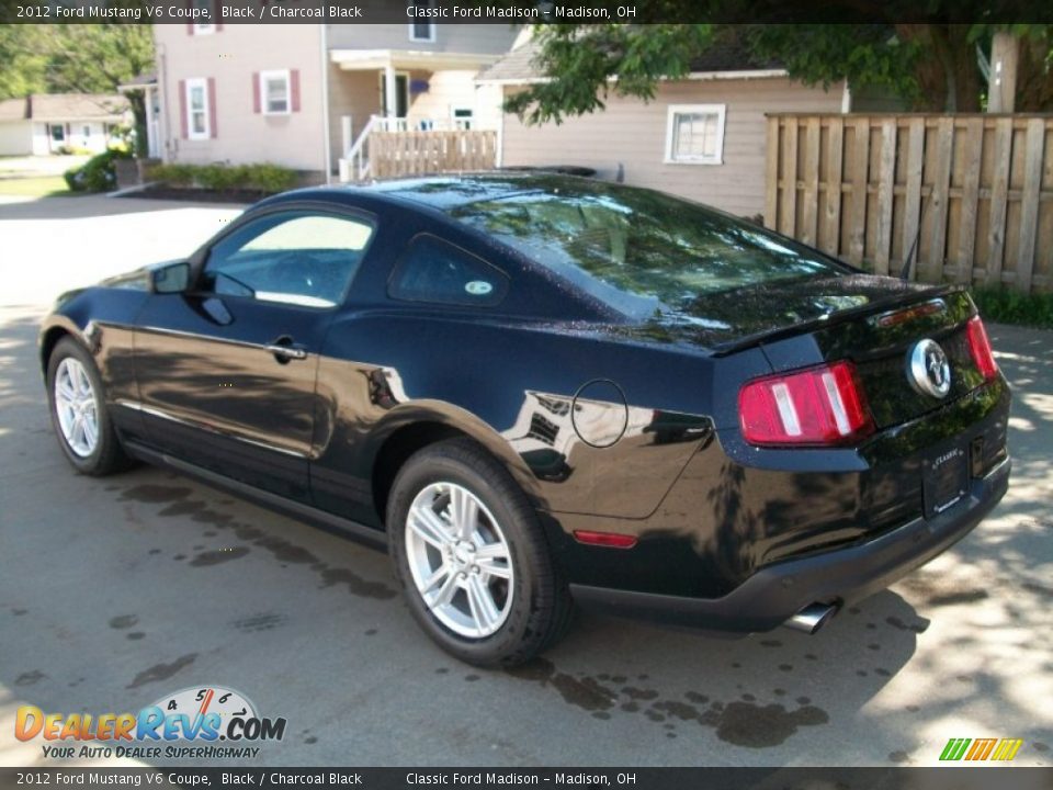 2012 Ford Mustang V6 Coupe Black / Charcoal Black Photo #7