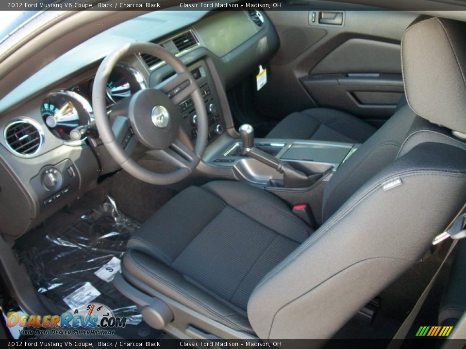 2012 Ford Mustang V6 Coupe Black / Charcoal Black Photo #9