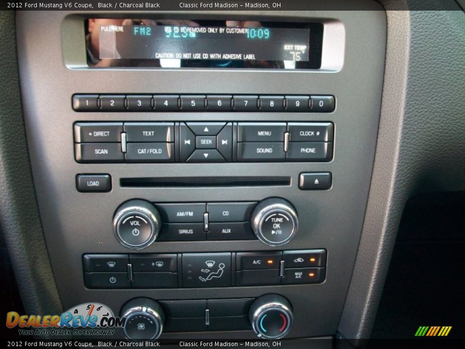 2012 Ford Mustang V6 Coupe Black / Charcoal Black Photo #10