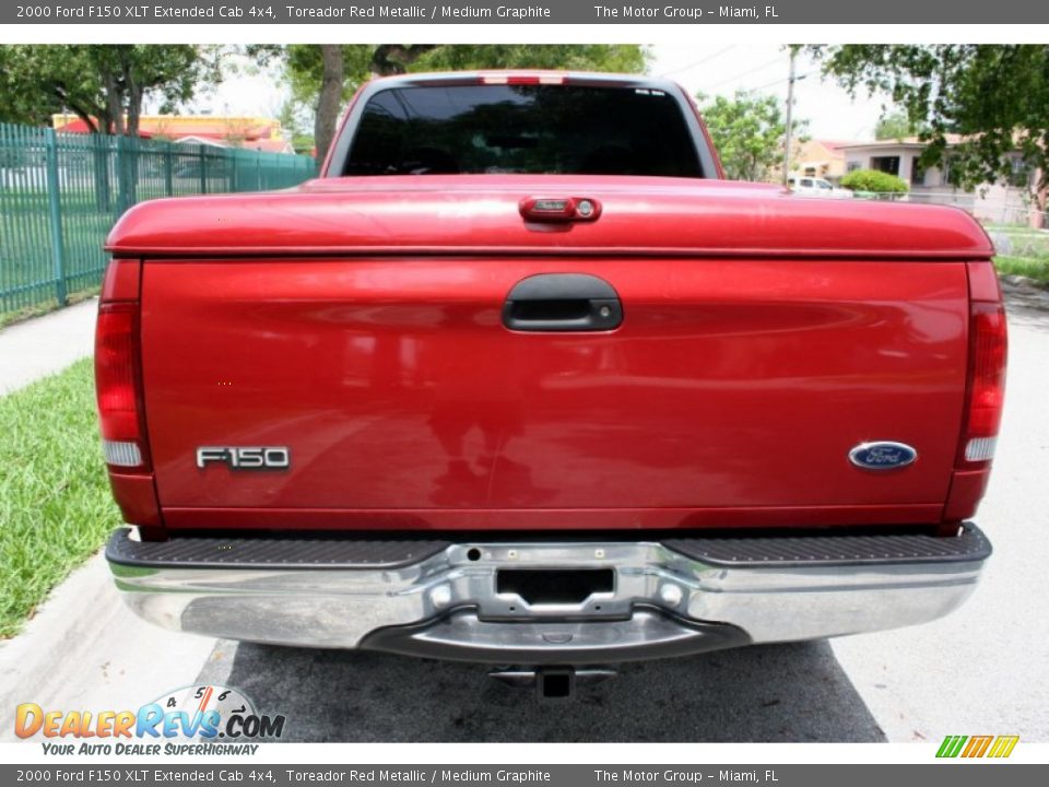 2000 Ford F150 XLT Extended Cab 4x4 Toreador Red Metallic / Medium Graphite Photo #18