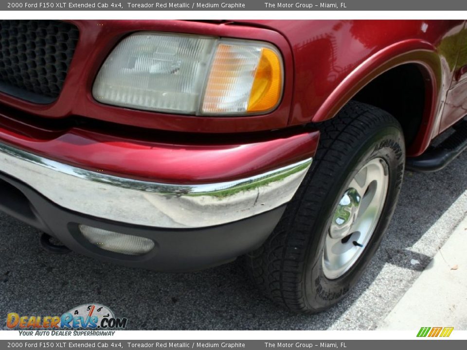 2000 Ford F150 XLT Extended Cab 4x4 Toreador Red Metallic / Medium Graphite Photo #20