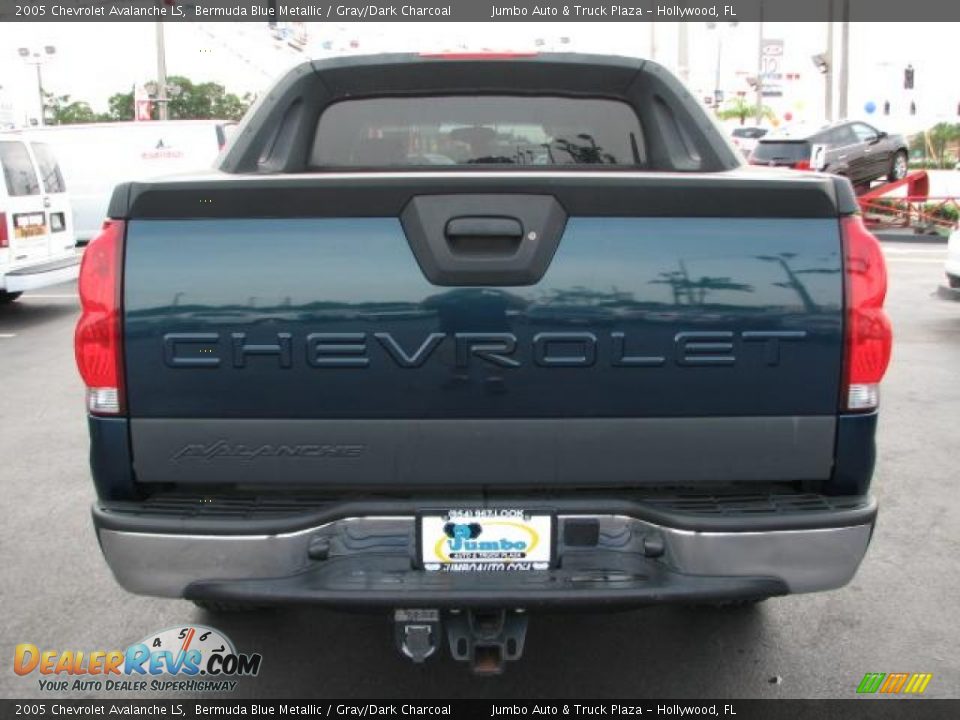 2005 Chevrolet Avalanche LS Bermuda Blue Metallic / Gray/Dark Charcoal Photo #8