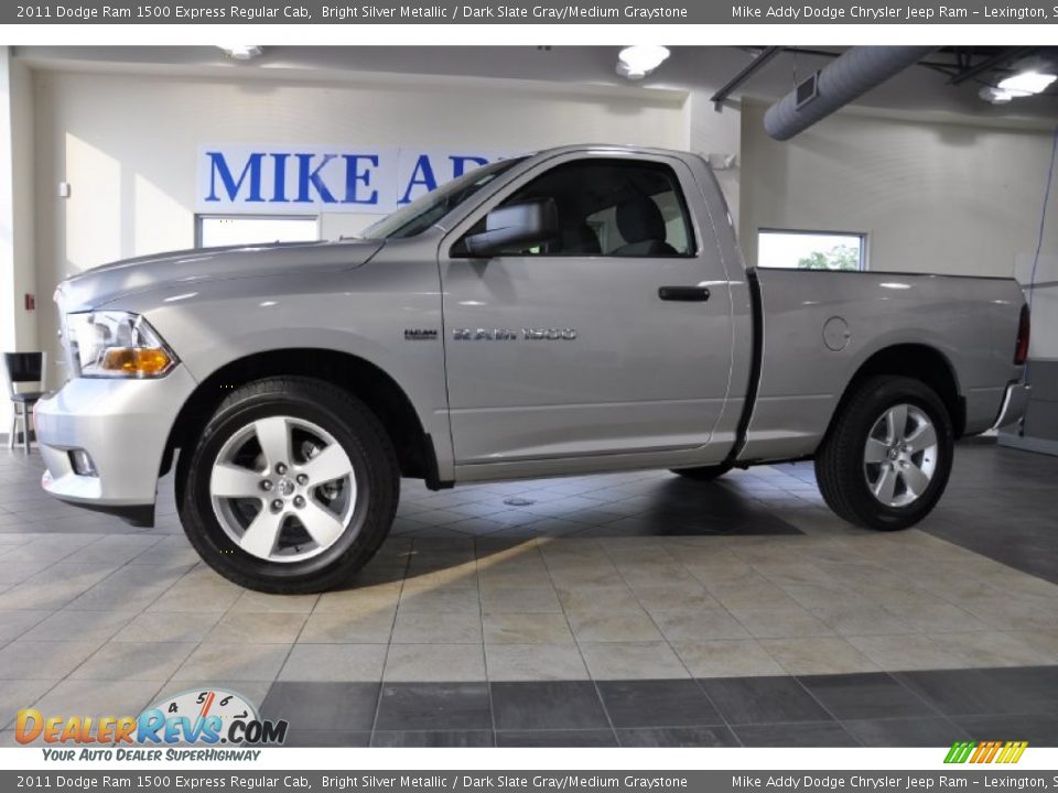 2011 Dodge Ram 1500 Express Regular Cab Bright Silver Metallic / Dark Slate Gray/Medium Graystone Photo #1