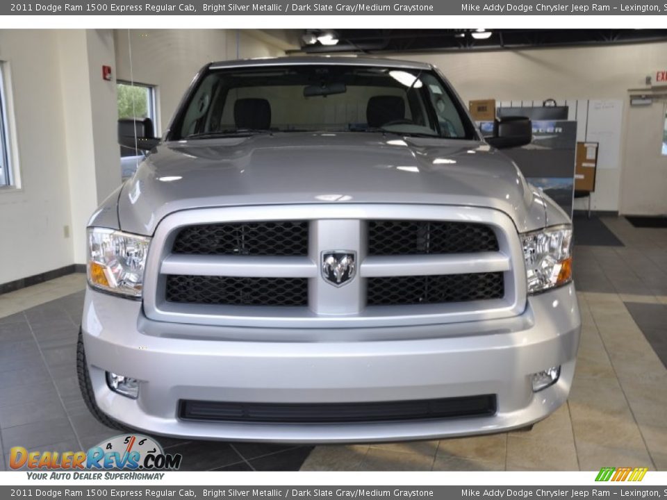 2011 Dodge Ram 1500 Express Regular Cab Bright Silver Metallic / Dark Slate Gray/Medium Graystone Photo #3