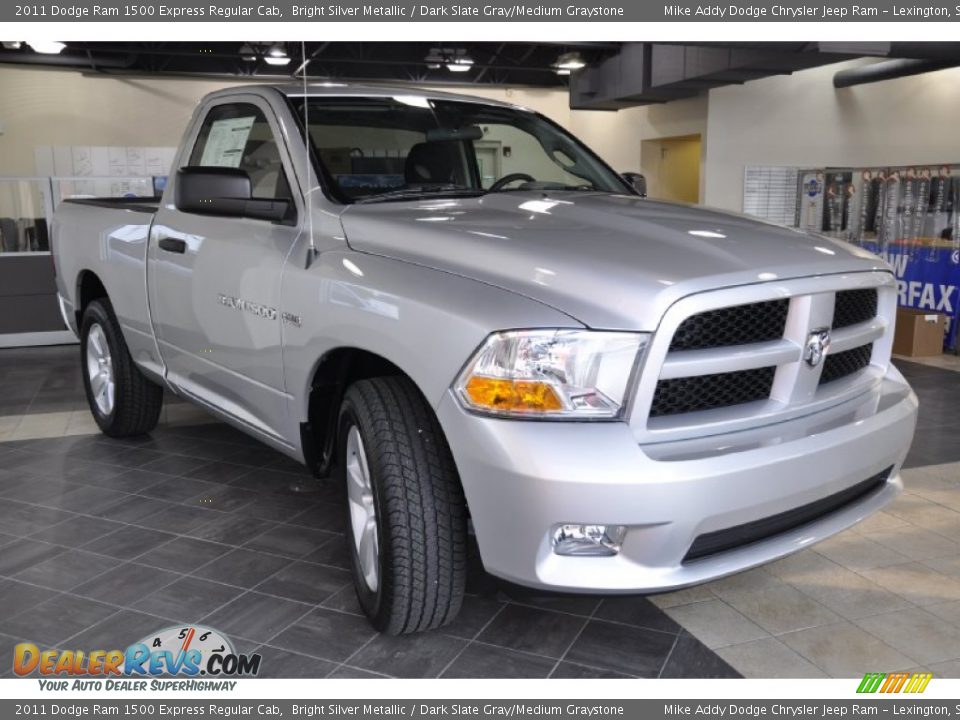 2011 Dodge Ram 1500 Express Regular Cab Bright Silver Metallic / Dark Slate Gray/Medium Graystone Photo #4