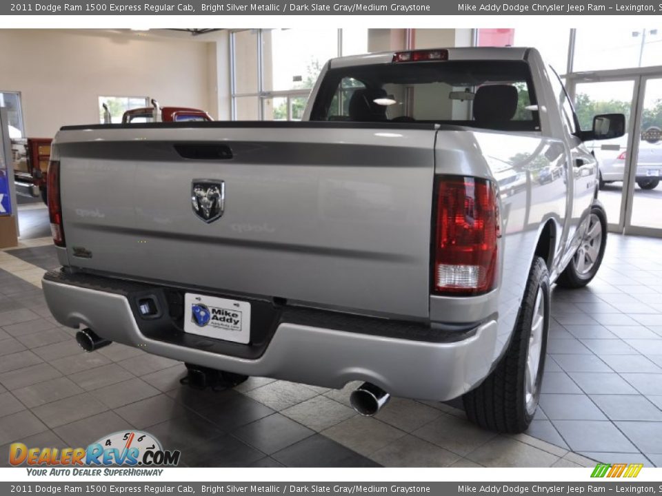 2011 Dodge Ram 1500 Express Regular Cab Bright Silver Metallic / Dark Slate Gray/Medium Graystone Photo #6