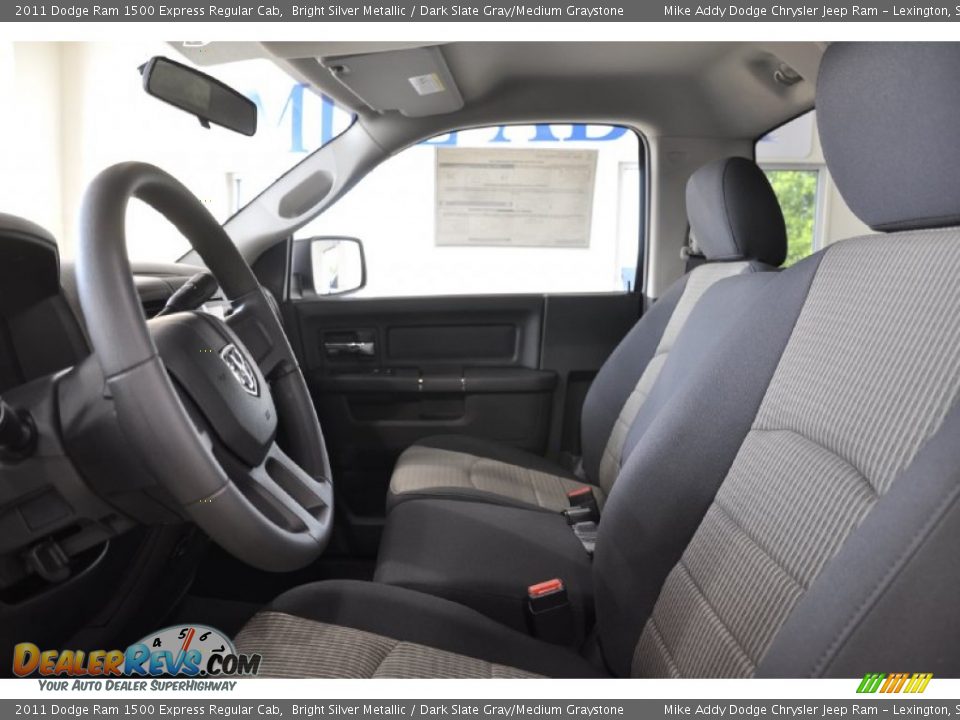 2011 Dodge Ram 1500 Express Regular Cab Bright Silver Metallic / Dark Slate Gray/Medium Graystone Photo #10