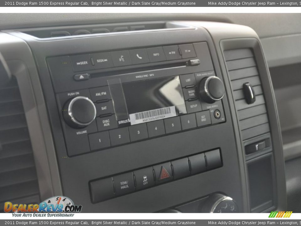 2011 Dodge Ram 1500 Express Regular Cab Bright Silver Metallic / Dark Slate Gray/Medium Graystone Photo #12