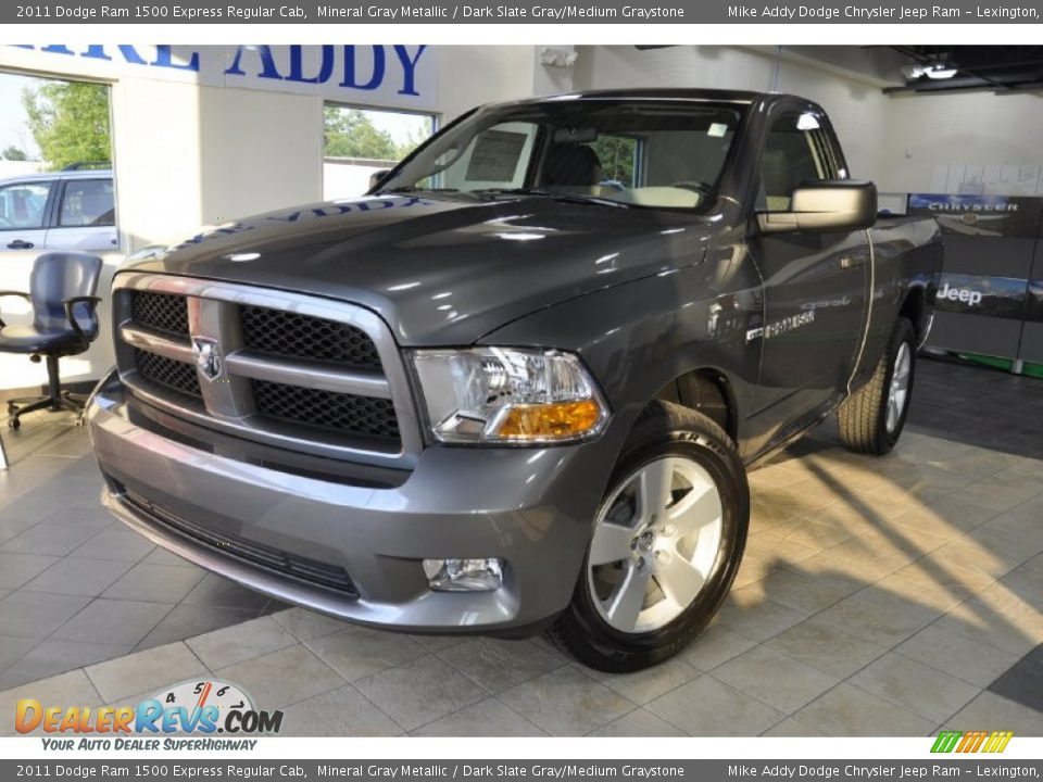 2011 Dodge Ram 1500 Express Regular Cab Mineral Gray Metallic / Dark Slate Gray/Medium Graystone Photo #2