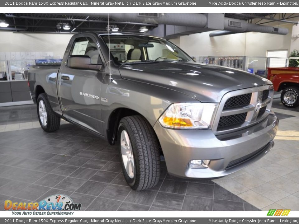 2011 Dodge Ram 1500 Express Regular Cab Mineral Gray Metallic / Dark Slate Gray/Medium Graystone Photo #4
