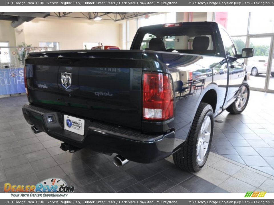 2011 Dodge Ram 1500 Express Regular Cab Hunter Green Pearl / Dark Slate Gray/Medium Graystone Photo #5
