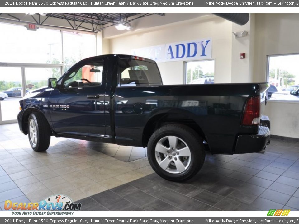 2011 Dodge Ram 1500 Express Regular Cab Hunter Green Pearl / Dark Slate Gray/Medium Graystone Photo #7
