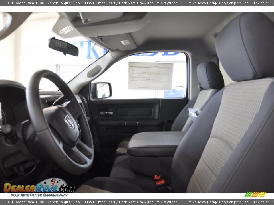 2011 Dodge Ram 1500 Express Regular Cab Hunter Green Pearl / Dark Slate Gray/Medium Graystone Photo #9