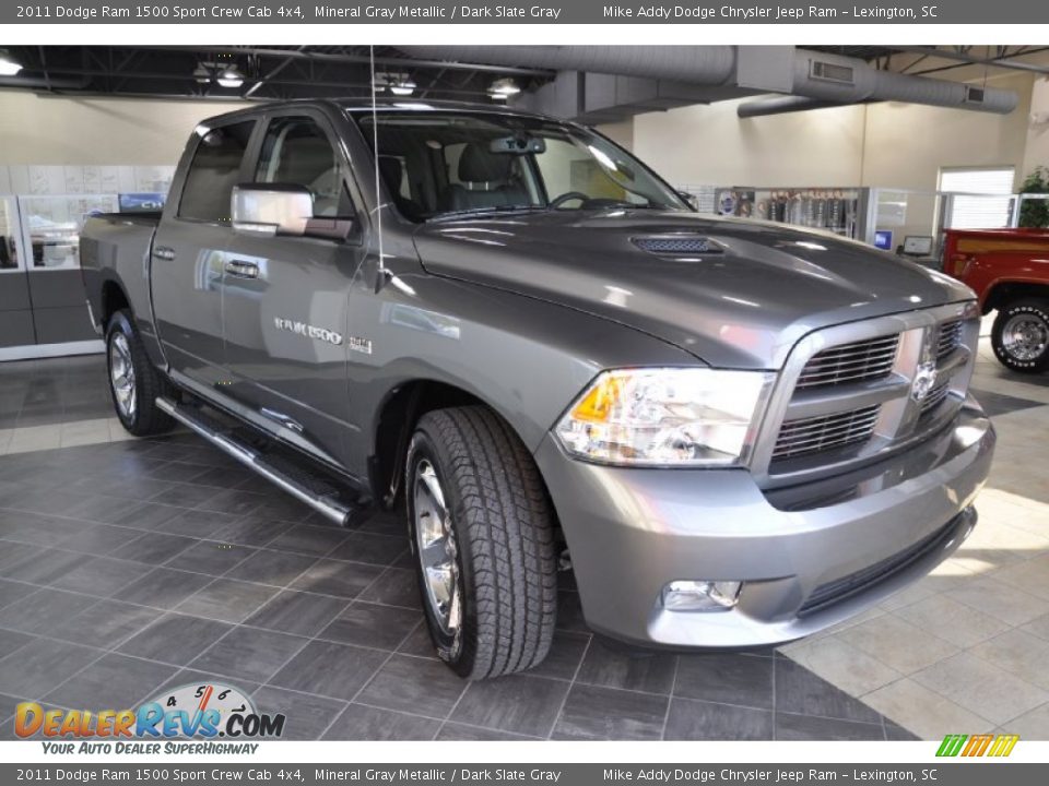 2011 Dodge Ram 1500 Sport Crew Cab 4x4 Mineral Gray Metallic / Dark Slate Gray Photo #4