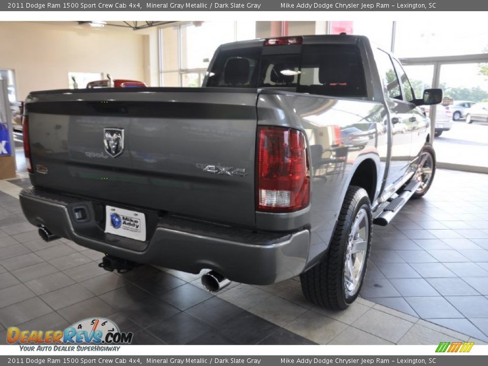 2011 Dodge Ram 1500 Sport Crew Cab 4x4 Mineral Gray Metallic / Dark Slate Gray Photo #7