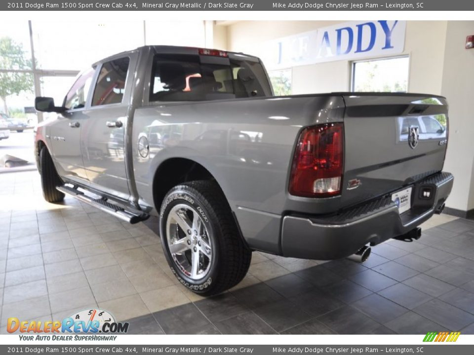 2011 Dodge Ram 1500 Sport Crew Cab 4x4 Mineral Gray Metallic / Dark Slate Gray Photo #11