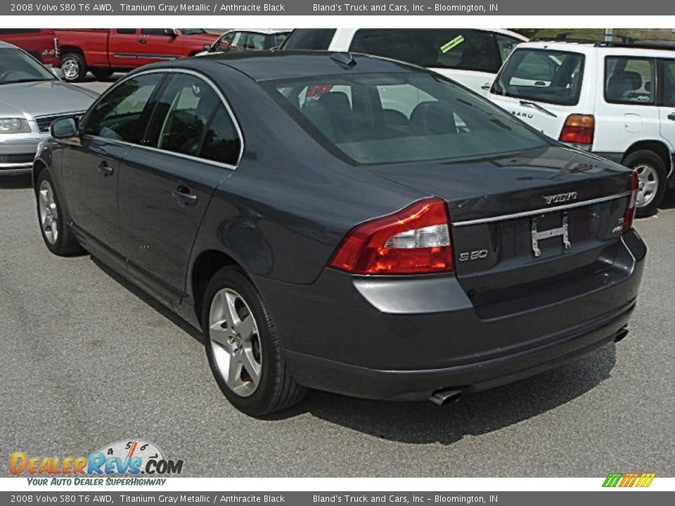 2008 Volvo S80 T6 AWD Titanium Gray Metallic / Anthracite Black Photo #2