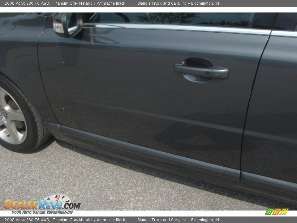 2008 Volvo S80 T6 AWD Titanium Gray Metallic / Anthracite Black Photo #5