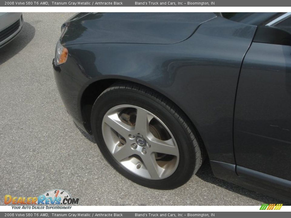 2008 Volvo S80 T6 AWD Titanium Gray Metallic / Anthracite Black Photo #6