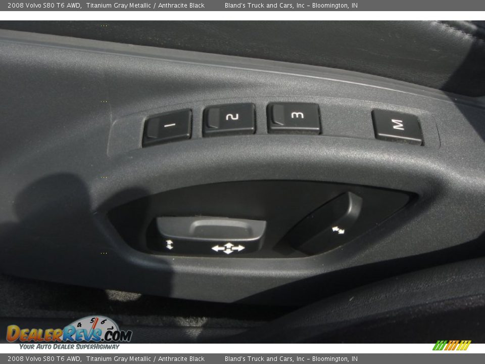 2008 Volvo S80 T6 AWD Titanium Gray Metallic / Anthracite Black Photo #11