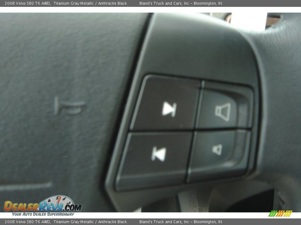 2008 Volvo S80 T6 AWD Titanium Gray Metallic / Anthracite Black Photo #17