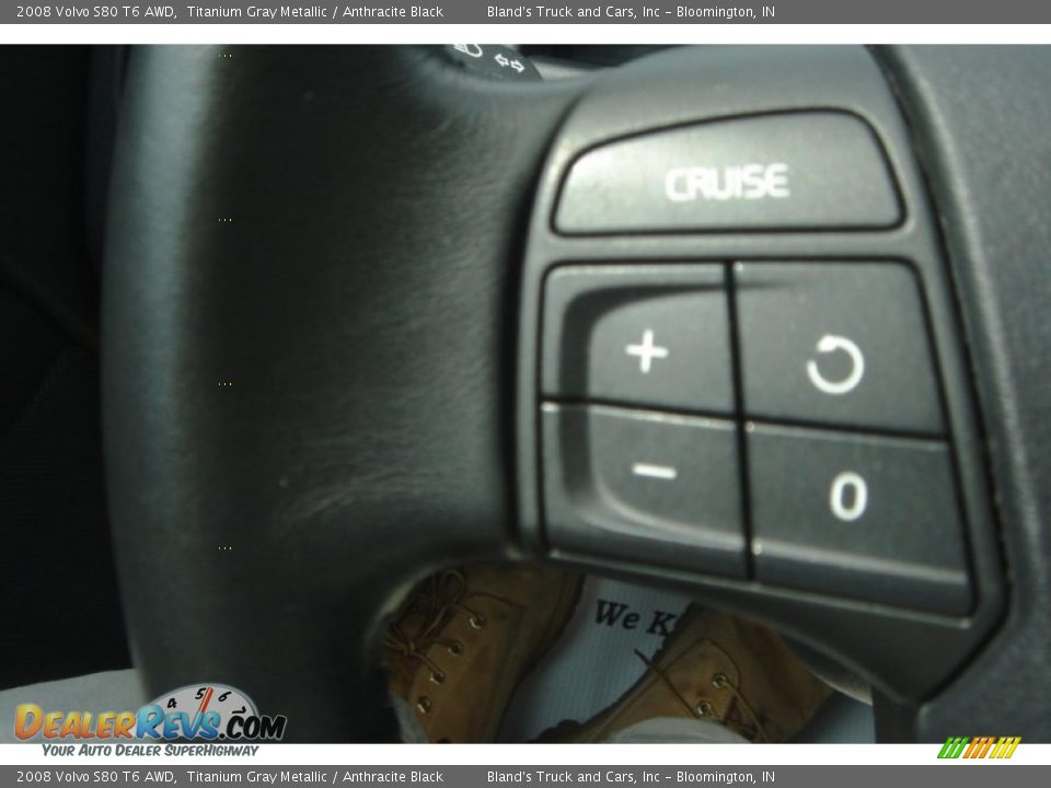2008 Volvo S80 T6 AWD Titanium Gray Metallic / Anthracite Black Photo #18