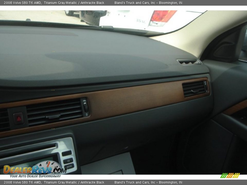 2008 Volvo S80 T6 AWD Titanium Gray Metallic / Anthracite Black Photo #22