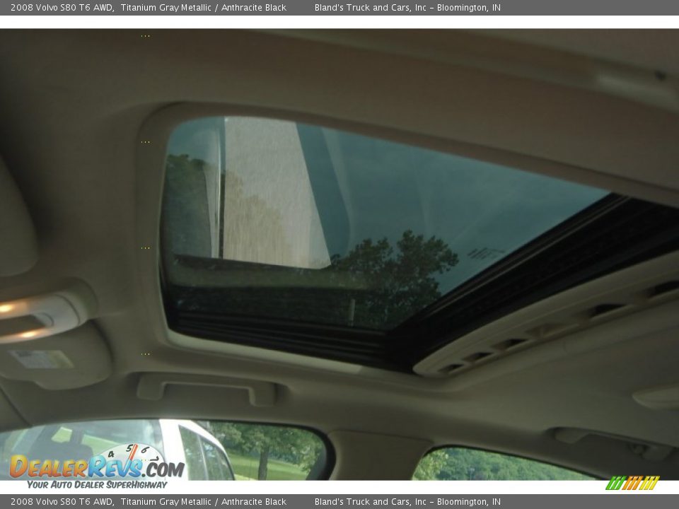 2008 Volvo S80 T6 AWD Titanium Gray Metallic / Anthracite Black Photo #23