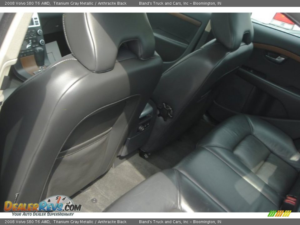 2008 Volvo S80 T6 AWD Titanium Gray Metallic / Anthracite Black Photo #25