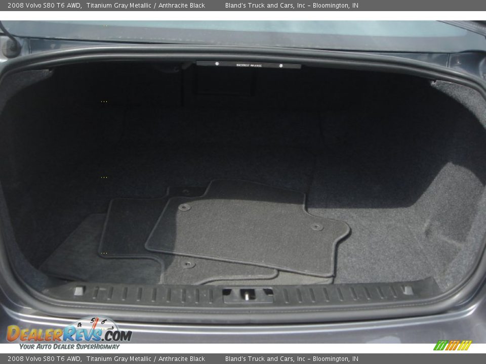2008 Volvo S80 T6 AWD Titanium Gray Metallic / Anthracite Black Photo #27
