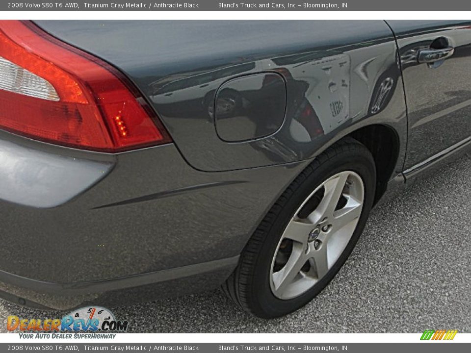2008 Volvo S80 T6 AWD Titanium Gray Metallic / Anthracite Black Photo #30