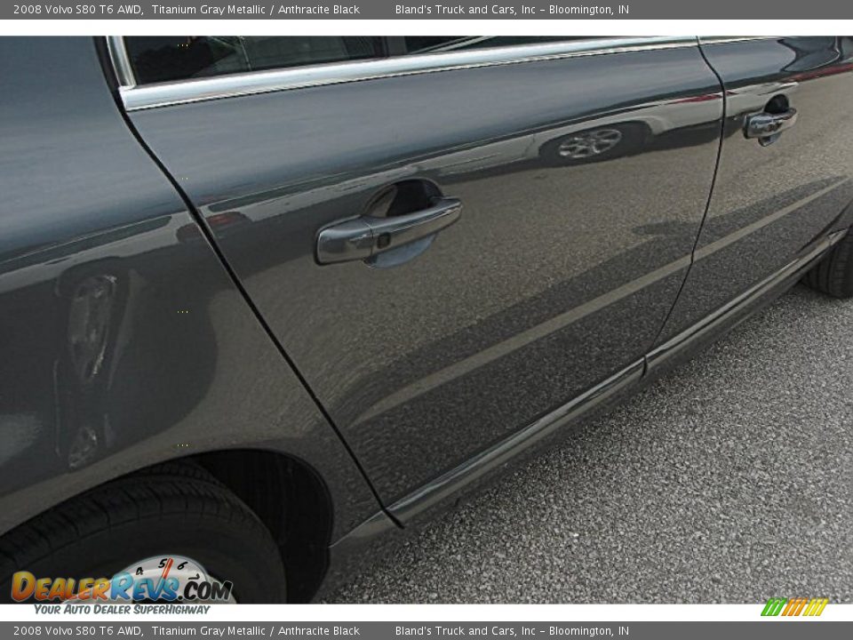 2008 Volvo S80 T6 AWD Titanium Gray Metallic / Anthracite Black Photo #31
