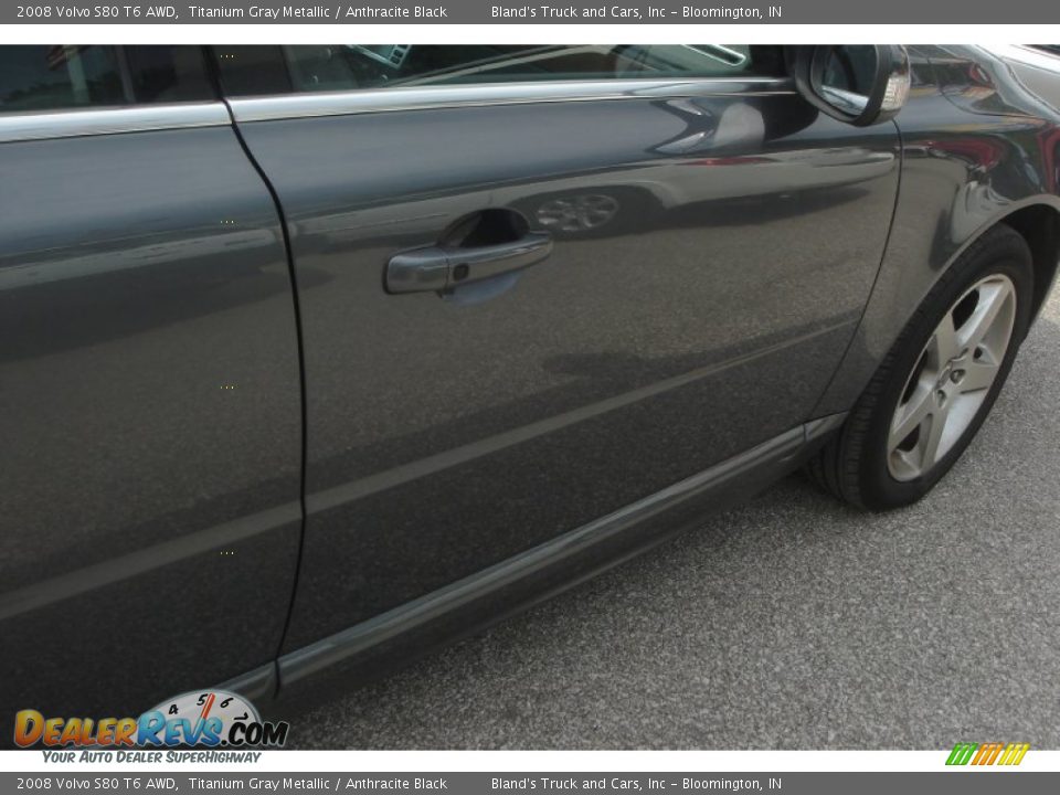 2008 Volvo S80 T6 AWD Titanium Gray Metallic / Anthracite Black Photo #32
